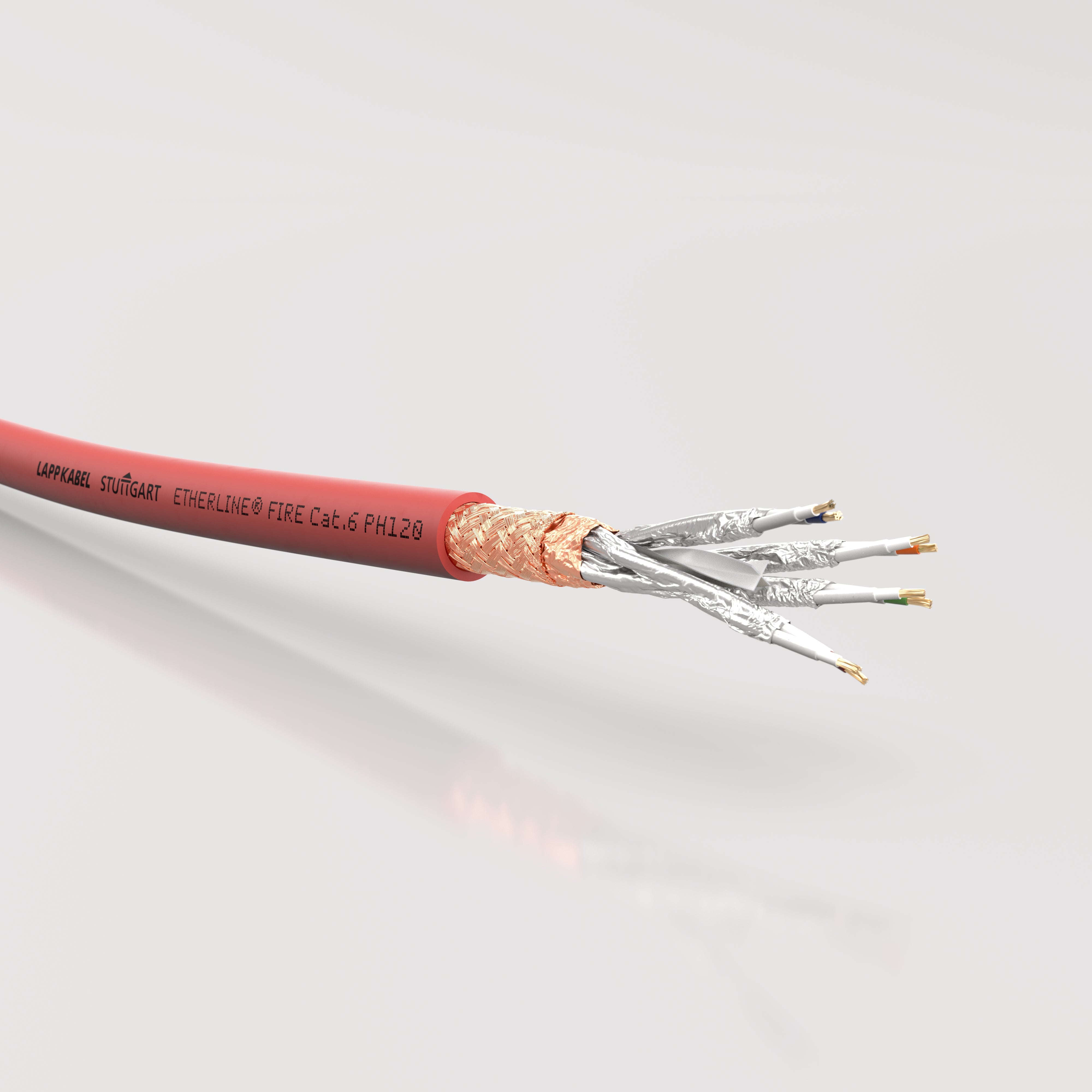 ETHERLINE FIRE Cat.6 PH120 4x2x22/1 AWG - Cabluri Industrial Ethernet cu integritatea izola?iei