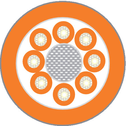 HITRONIC HRH400 2G 50/125 OM2 - Cablu de fibra optica cu tuburi buffer, conectare individuala pe fiecare fibra; J-V(ZN)HH