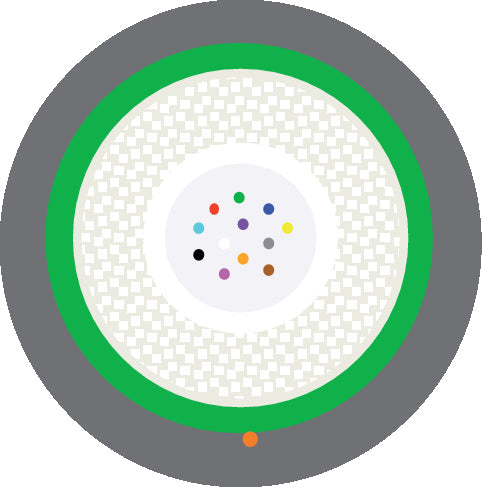 HITRONIC HUW1500 4 E 9/125 OS2 - Cablu de exterior cu loose tube central,  armatura din o?el corugat, sistem de preluare a efortului non-metalic , rezisten?a mecanica sporita