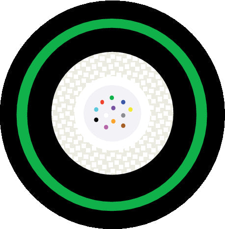 HITRONIC® HQW-Plus3000 4E 9/125 OS2 - Cablu cu armatura din o?el corugat, loose tube central, sistem de preluare a efortului non-metalic, izola?ie interioara ?i exterioara de PE