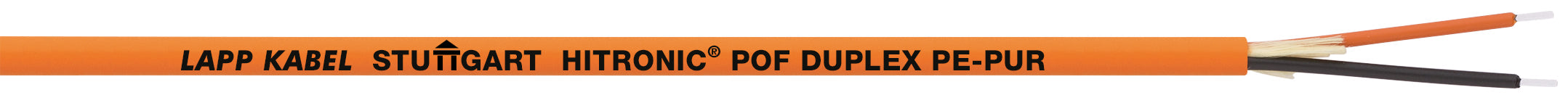 HITRONIC POF DUPLEX FD PE-PUR - Fibra optica din polimer versiune cu izolatie PUR ,duplex , aplica?ii statice sau flexibile