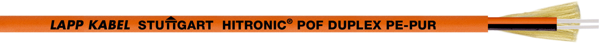 HITRONIC POF DUPLEX PE-PUR - Fibra optica din polimer versiune cu izolatie PUR ,duplex , aplica?ii statice sau flexibile