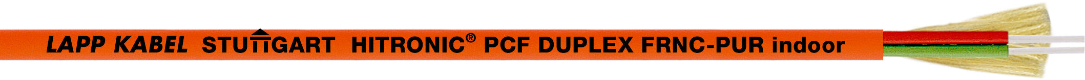 HITRONIC PCF DUPLEX FRNC-PUR indoor - Cabluri din fibre placate cu polimer cu doua fibre (Duplex), versiune de exterior ?i interior