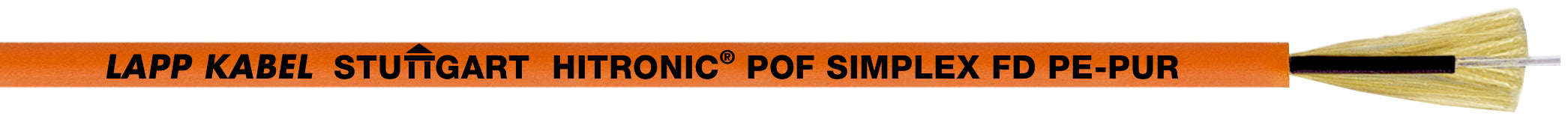 HITRONIC POF SIMPLEX FD PE-PUR - Fibra optica din polimer versiune cu izolatie PUR , simplex buffered, aplica?ii flexibile