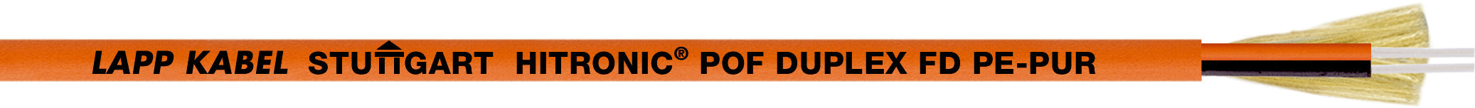 HITRONIC POF DUPLEX FD PE-PUR - Fibra optica din polimer versiune cu izolatie PUR ,duplex , aplica?ii statice sau flexibile