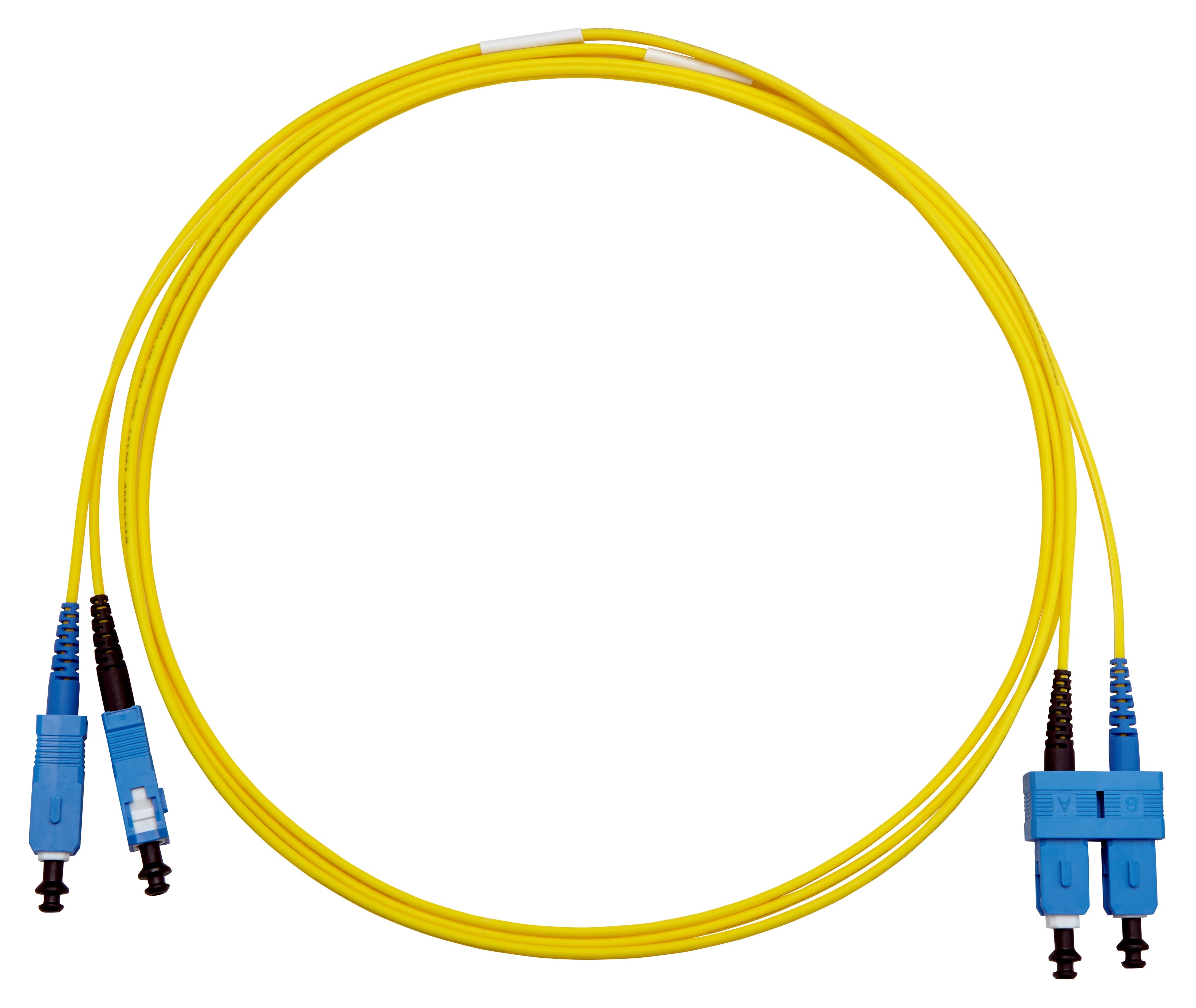 GOF Duplex Patchcord SC/SC G50 OM3, 2m - Patch cord-uri din fibra optica cu tipuri variate de conectori single-mode ?i multi-mode