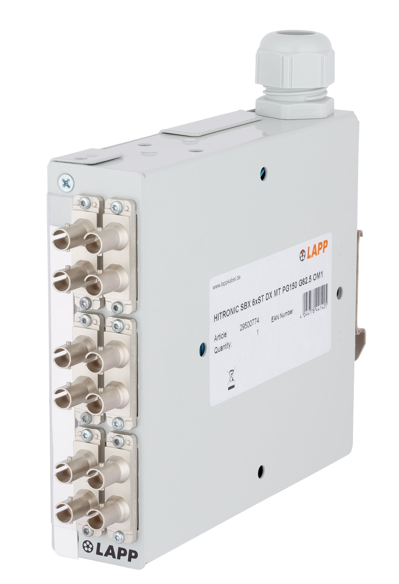 HITRONIC SBX 12xSC-D VT PG150 G50 OM4 - Cutii industriale pentru sudura cablurilor de fibra optica