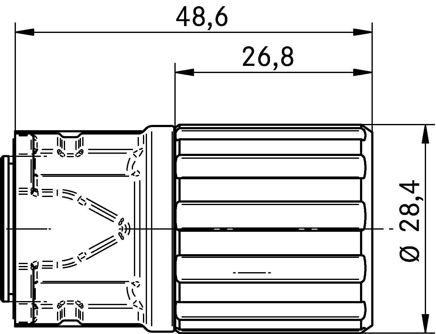 EPIC POWER LS1 A6 3+PE+4 K (5) - Conectori circulari pentru servomotoare ?i surse de alimentare