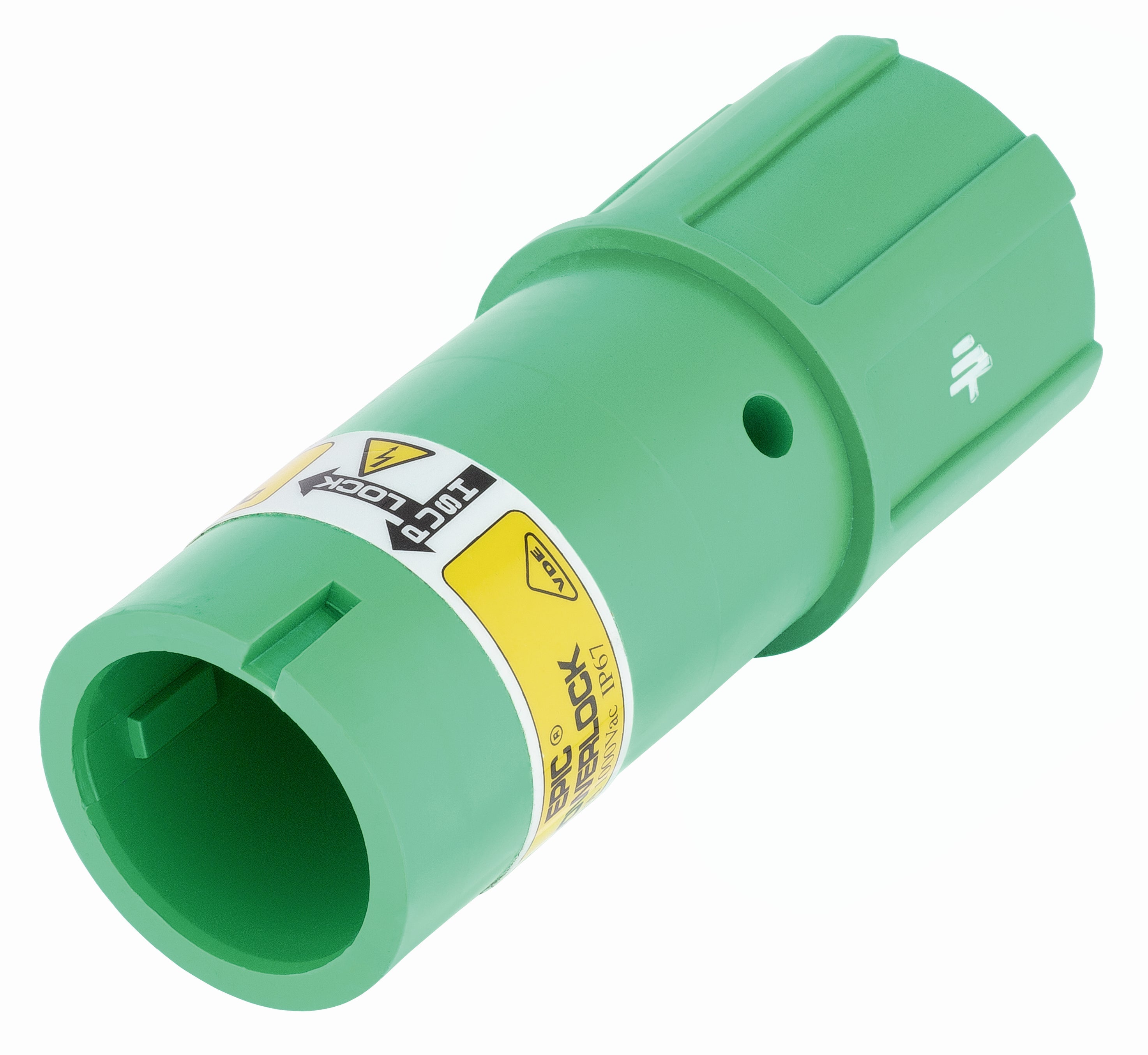 EPIC POWERLOCK D6 C PE/GN M40 (1) - Conector monopolar pentru distributie mobila, motoare si generatoare