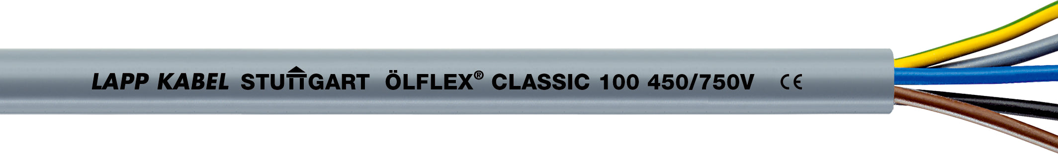 ÖLFLEX CLASSIC 100 450/750V 2X4 - Cablu de forta si comanda cu izolatii din PVC, codificat prin culori