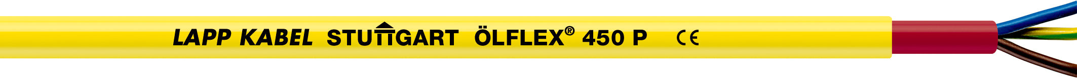 ÖLFLEX 450 P 4G1,5 - Cablu rezistent la abraziune ?i rezistent la ulei, cu indicator de uzura