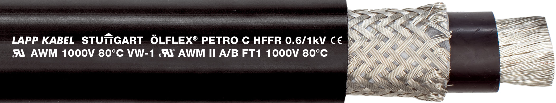 ÖLFLEX PETRO C HFFR 1X70 BK - Cablu robust rezistent la substan?e chimice ?i efort mecanic, în condi?ii dure de mediu - certificare UL/cUL ?i DNV/GL