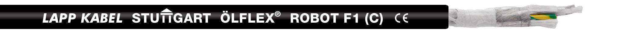 ÖLFLEX ROBOT F1 (C) 2X0,34 - Cablu PUR pentru robotica, ecranat, rezistent la abraziune ?i la ulei, pentru mi?cari extrem de dinamice de îndoire ?i torsiune, certificat UL/cUL AWM