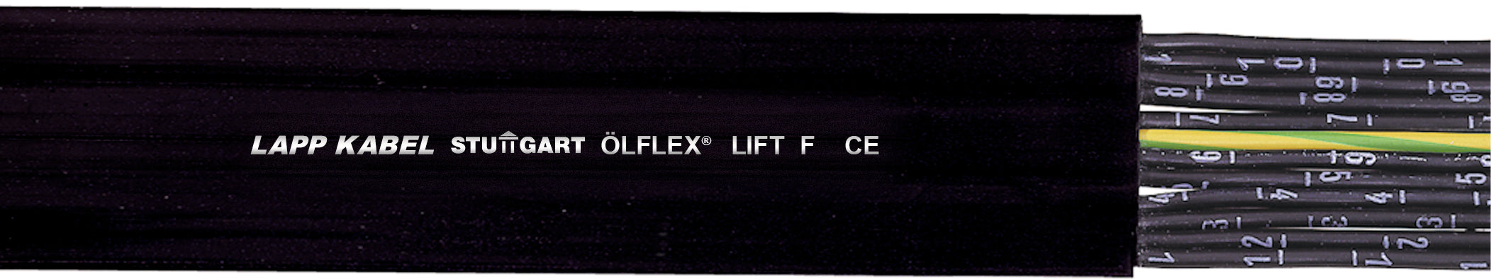 ÖLFLEX LIFT F 8G2,5 450/750V - Cabluri plate cu izolatie din PVC, flexibila la frig