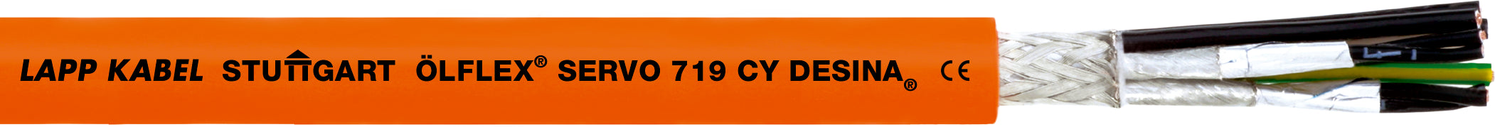 ÖLFLEX SERVO 719 CY 4G2,5+(2x1,0) - Cablu ecranat, cu capacitate redusa, cu izola?ie exterioara din PVC, pentru pozare fixa, certificat pentru America de Nord