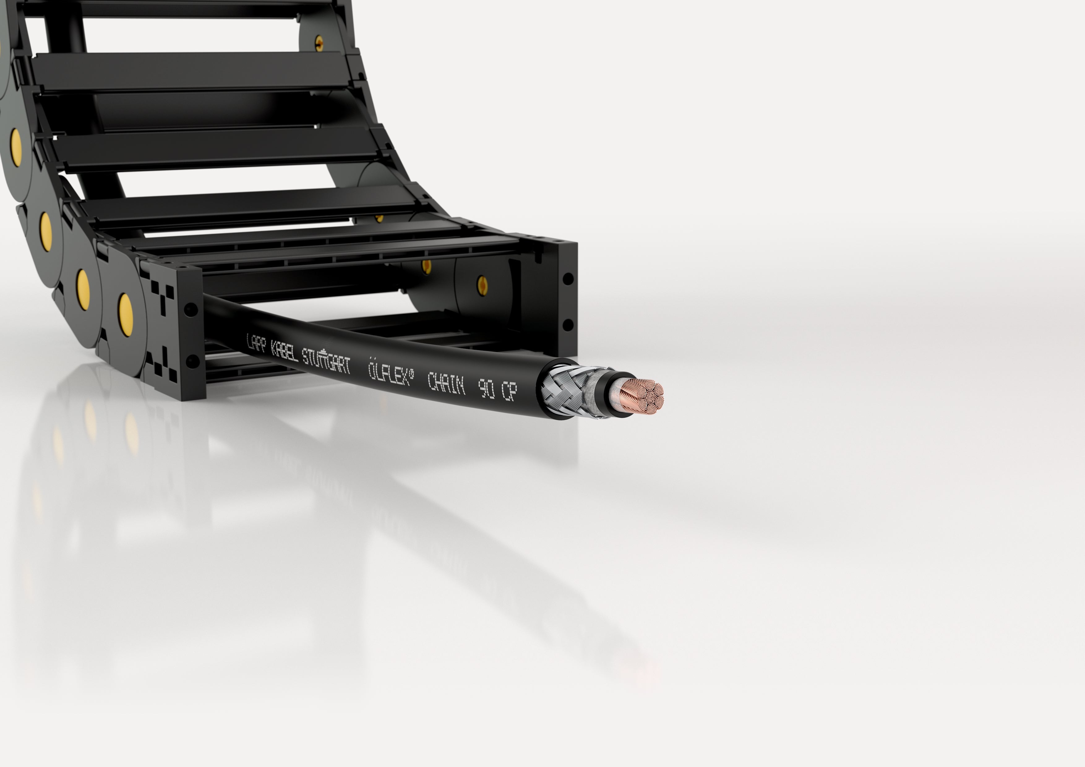 ÖLFLEX CHAIN 90 CP 1X16 - Conductor de forta superflexibil ecranat,  cu manta din PUR rezistent la abraziune ?i la uleiuri, cu certificare pentru America de Nord