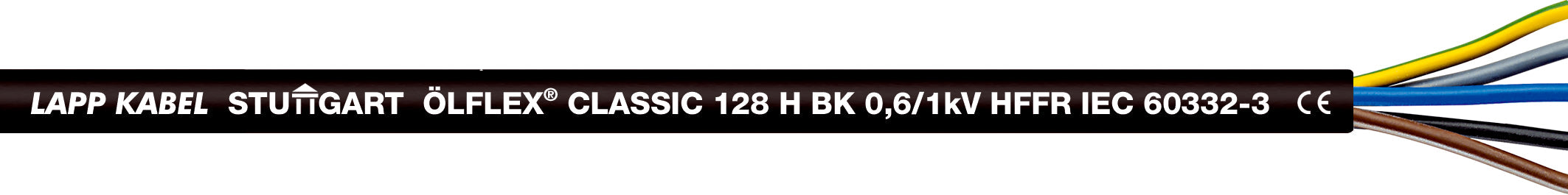 ÖLFLEX CLASSIC 128 H BK 0,6/1 KV 3G1 - Cablu de comanda economic, fara halogen, cu comportament îmbunata?it în caz de incendiu, 0,6/1 kV