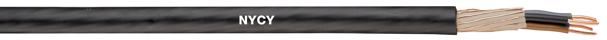 NYCY 3x1,5 RE/1,5 0,6/1kV - Cabluri cu manta din PVC cu conductor de PE din cupru elicoidal si banda conductiva spirala, pentru instalatii fixe sau ingropate direct