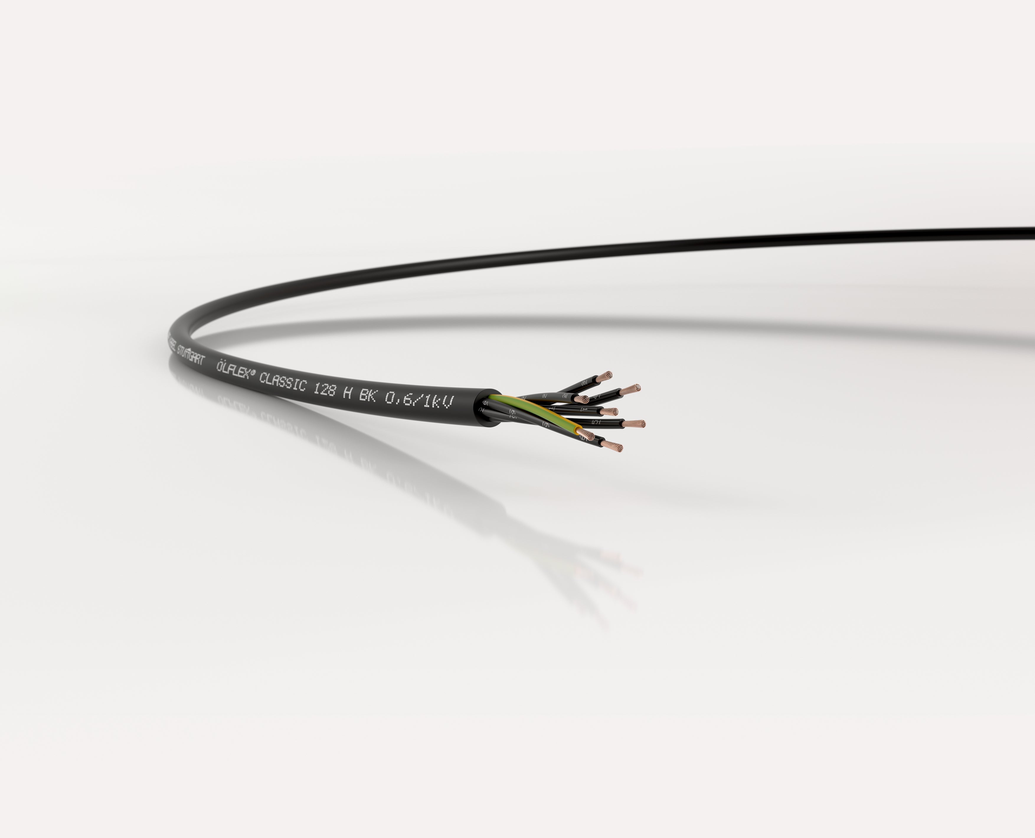 ÖLFLEX CLASSIC 128 H BK 0,6/1 KV 4G2,5 - Cablu de comanda economic, fara halogen, cu comportament îmbunata?it în caz de incendiu, 0,6/1 kV