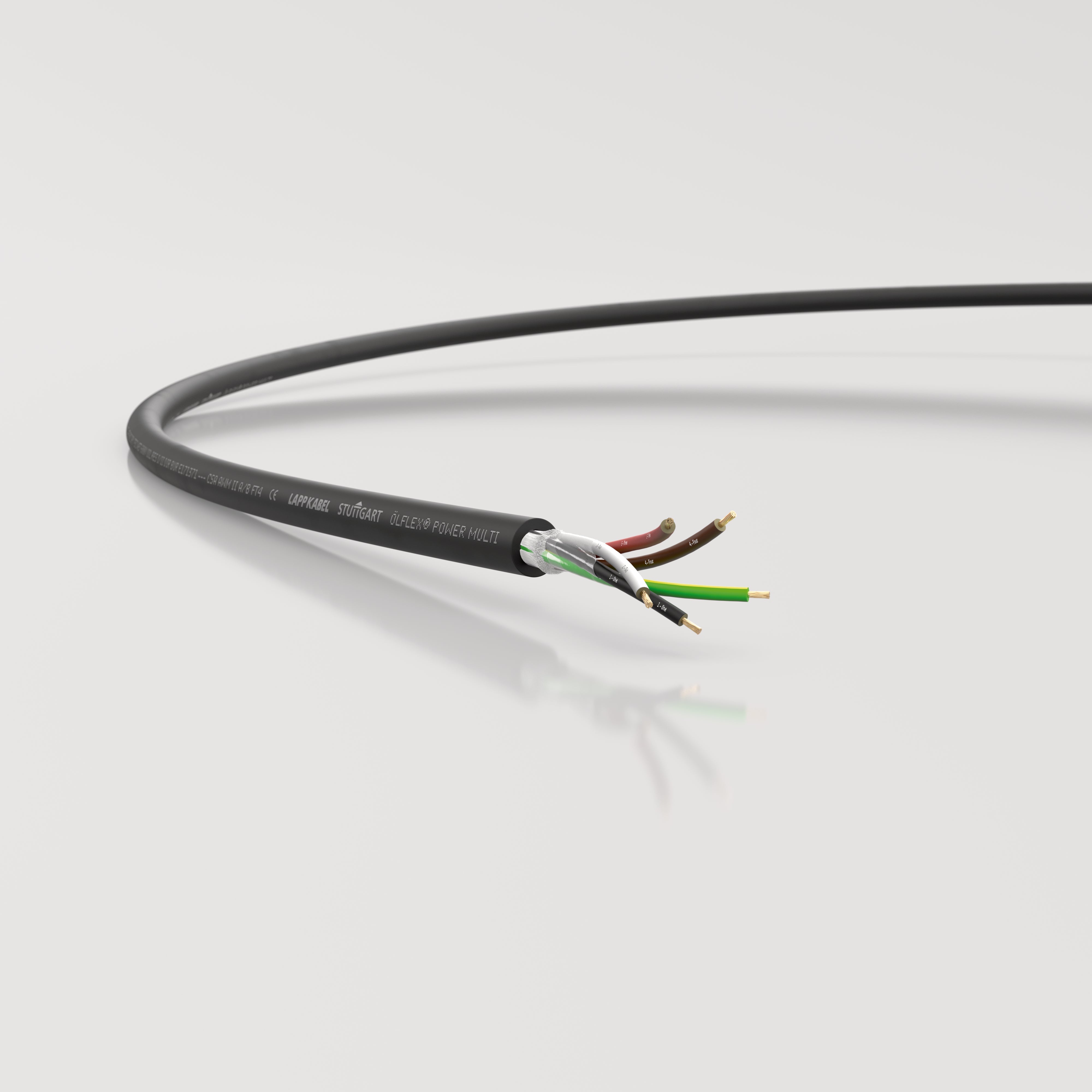 ÖLFLEX POWER MULTI 25G16AWG - Cablu de conectare flexibil, rezistent la ulei: listat (UL) pentru pat de cablu ?i Extra-hard usage conform NEC; NFPA 79