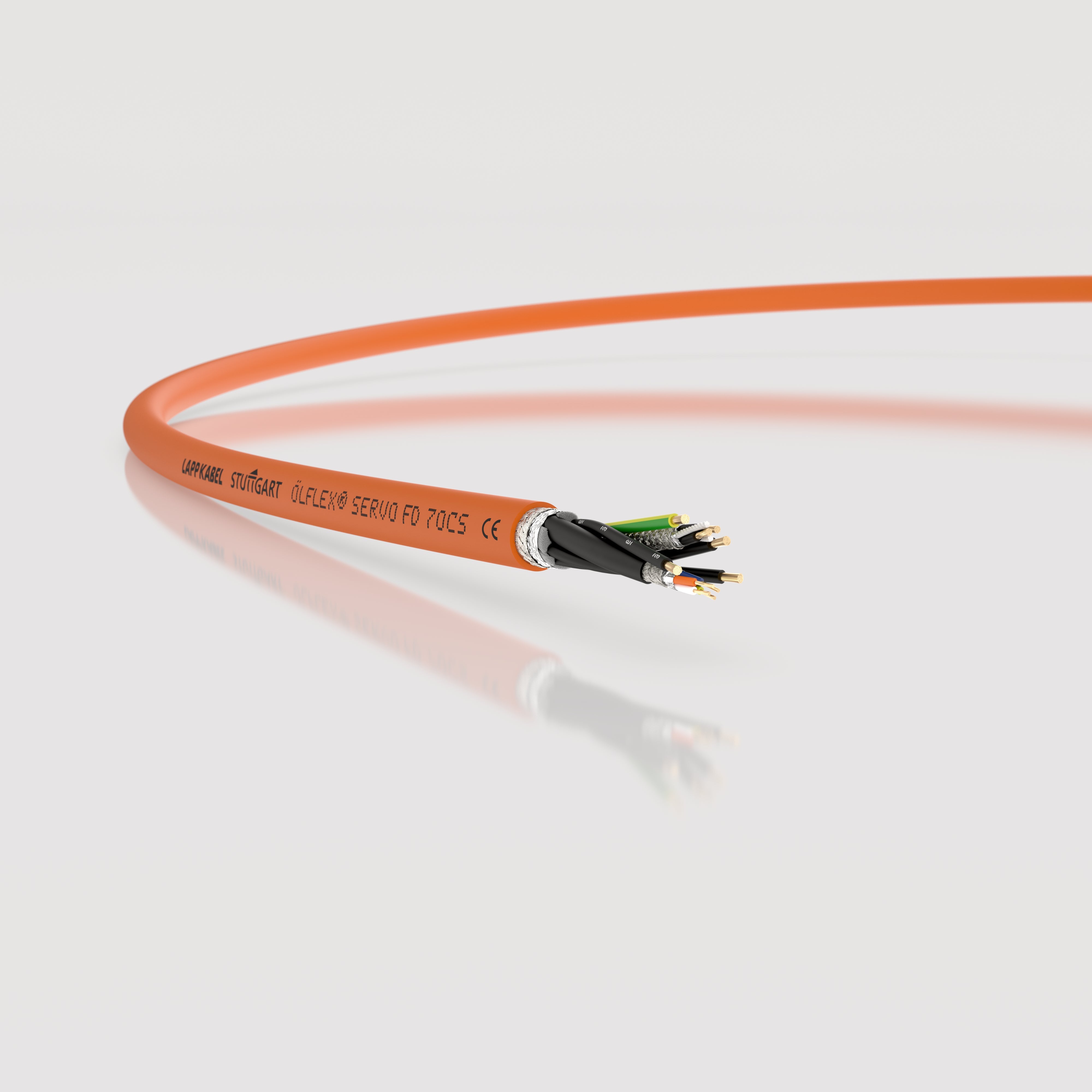 ÖLFLEX SERVO FD 7OCS 4G1,5+(1xZ50)+2x(2x - Cabluri servo hibride de capacitate mica, cu izola?ie din PUR pentru utilizare foarte dinamica pe lan?uri portcablu - certificat