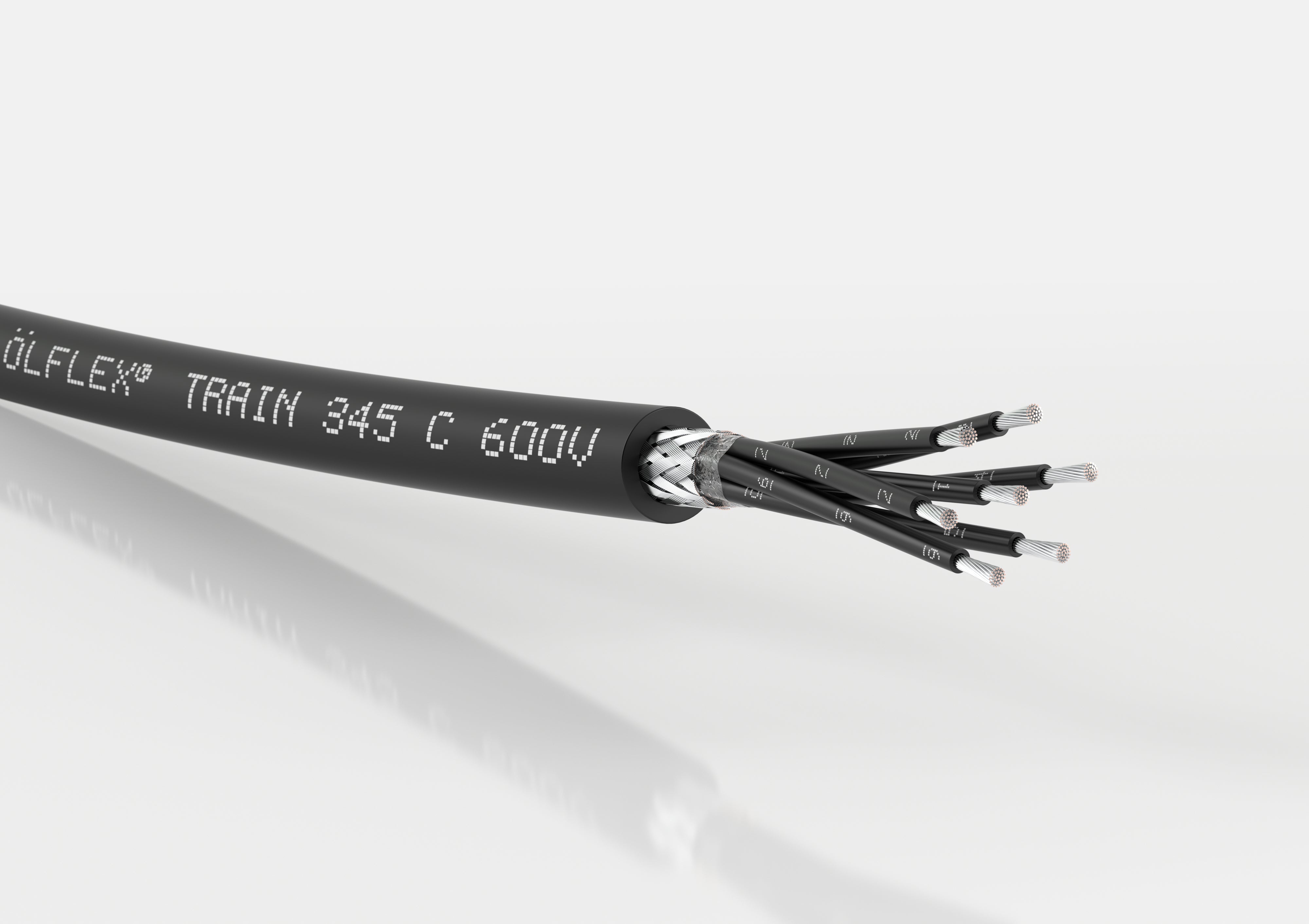 ÖLFLEX TRAIN 345 C 600V 9x2,5<p><font color="#AAAAAA">Cablu multiconductor ecranat conform cu EN 50306-4 5E tip MM S pentru cerințe ridicate în aplicații feroviare</font></p>