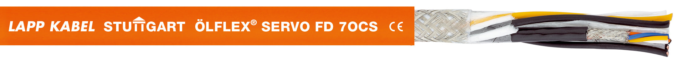 ÖLFLEX SERVO FD 7OCS 4G1,5+(1xZ50)+2x(2x - Cabluri servo hibride de capacitate mica, cu izola?ie din PUR pentru utilizare foarte dinamica pe lan?uri portcablu - certificat