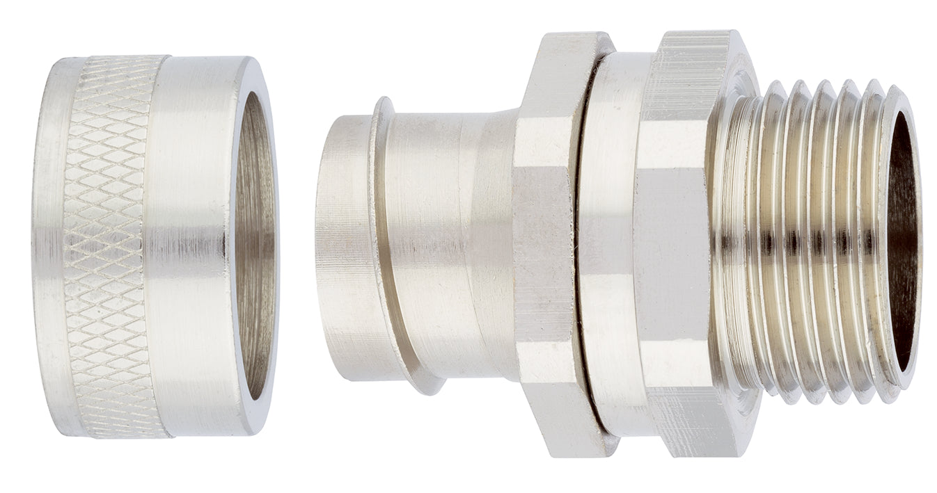 SILVYN FCE COMPACT M16X1.5 NPB - Piesa de blocare din alama nichelata cu dimensiuni ergonomice ?i design variat