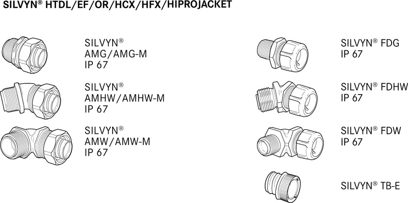 61712850 - SILVYN OR 1/2'' 16,0x21,1 BK