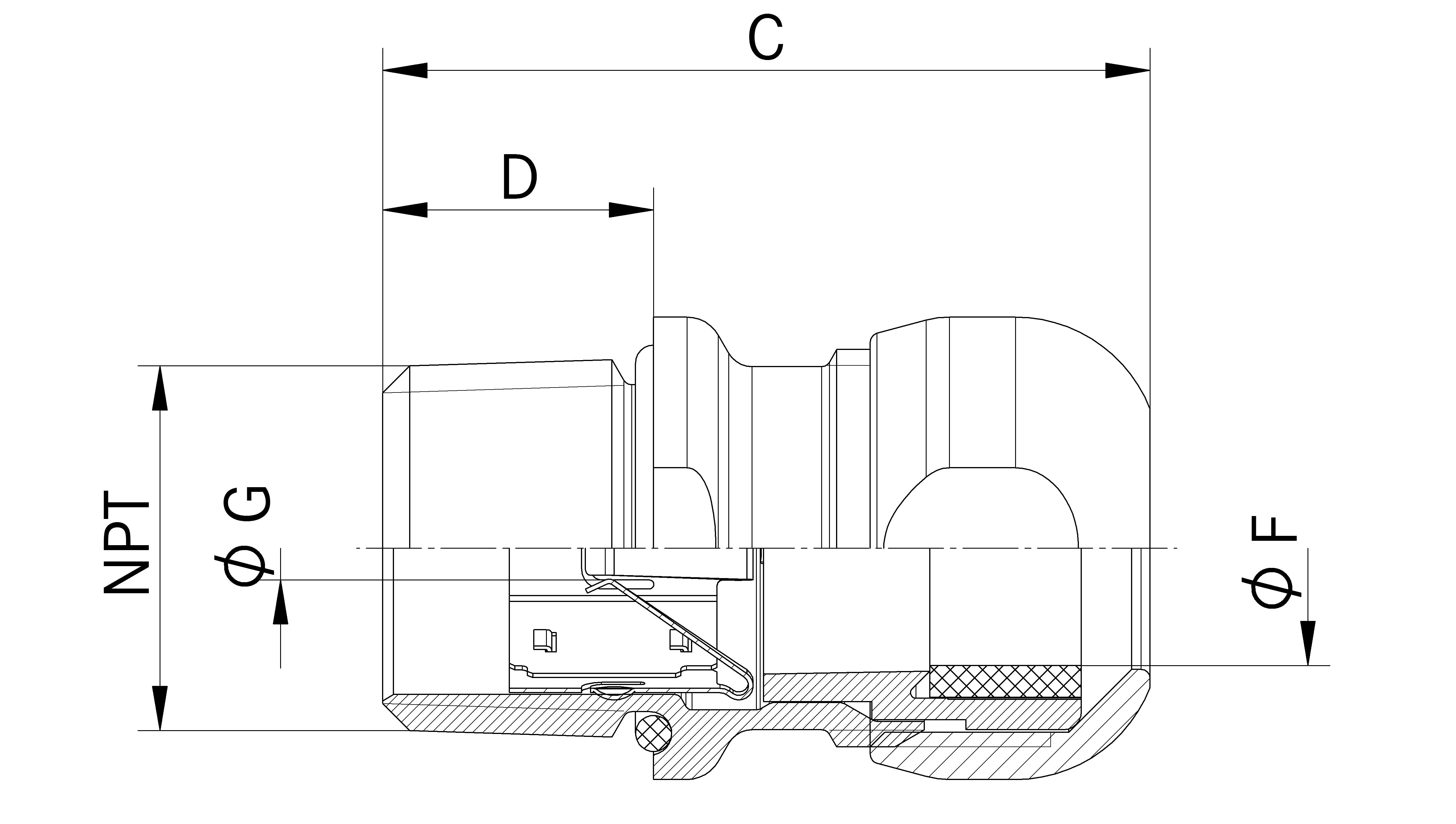 SKINTOP INOX SC NPT 3/8