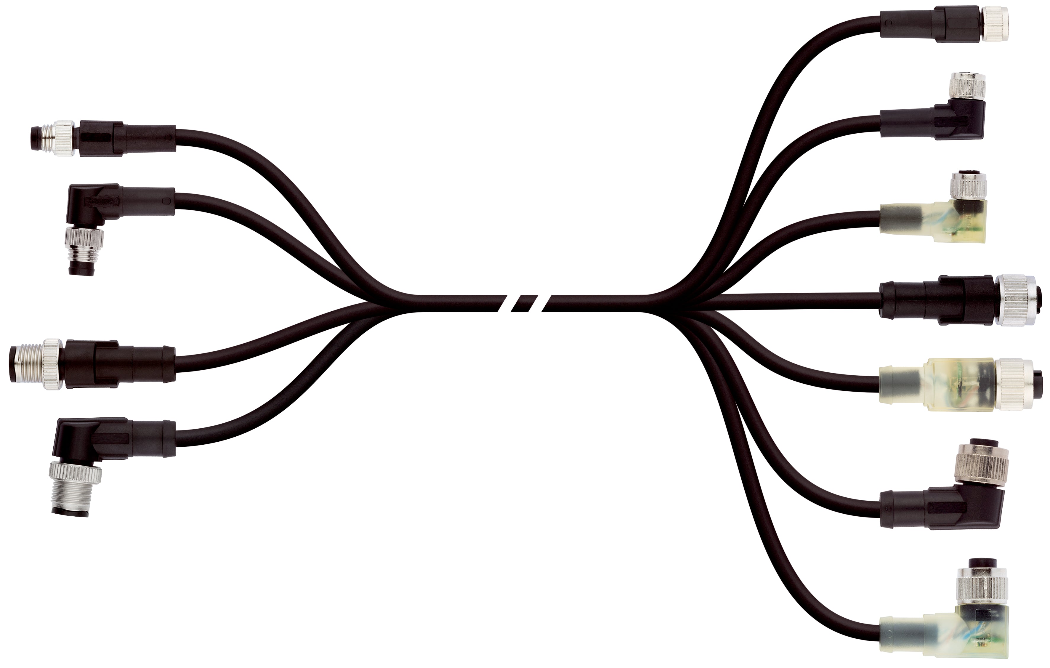 AB-C3-5,0PUR-M12FS-2L - Conector M12 fisa sau priza si un capat liber