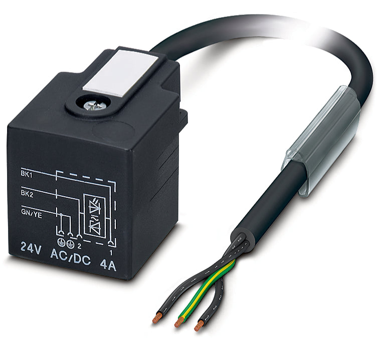 AB-C5-5,0PUR-AD-2L - Conector de electroventil cu cablu cu capat liber