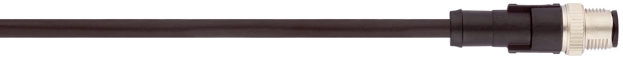 AB-PC4-M12MS-10,0PUR - Cablu de alimentare cu conector M12, fisa sau priza si capat liber