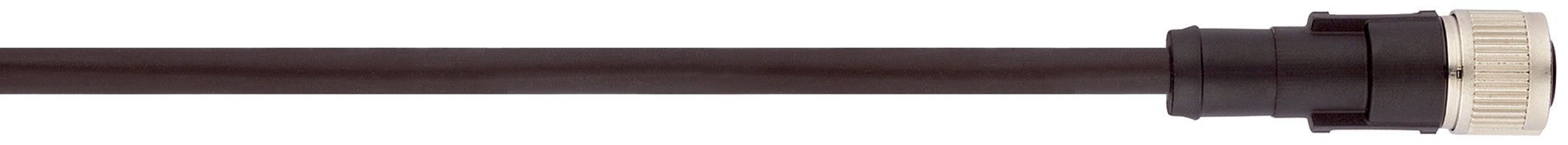 AB-PC4-M12MS-10,0PUR - Cablu de alimentare cu conector M12, fisa sau priza si capat liber