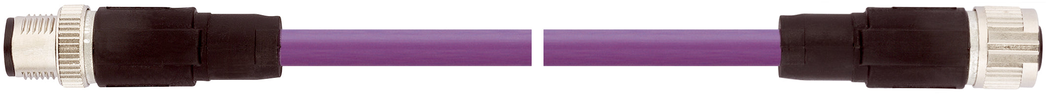 AB-DN-M12MS-1,0PUR-M12FS - Cablu premufat pentru DeviceNet/CANopen Cable:fisa M12 si priza M12