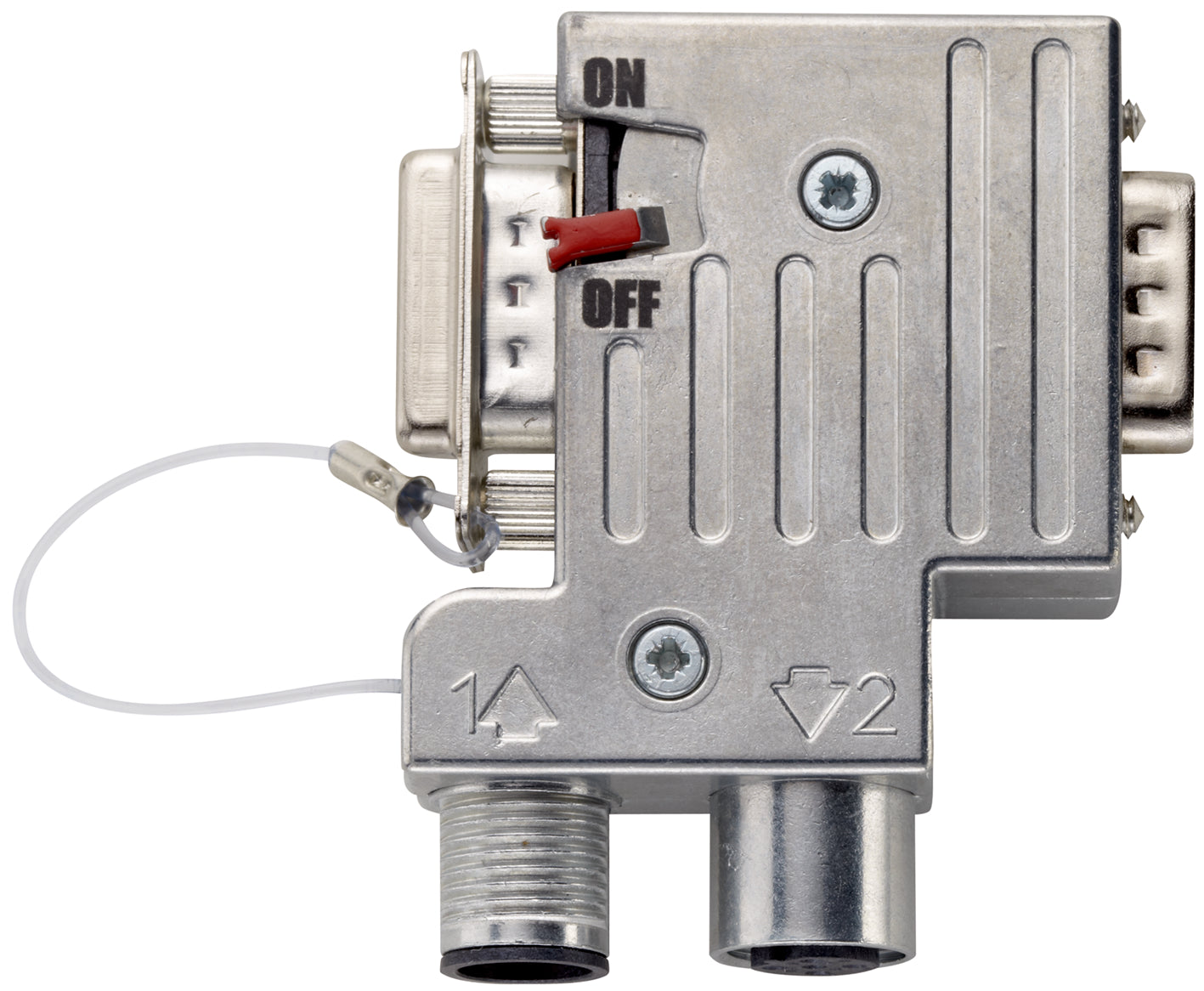 ED-PB-90-PG-ST-PRO - Conector PROFIBUS cu carcasa complet metalica, cu conectori M12 cu conexiune tip arc