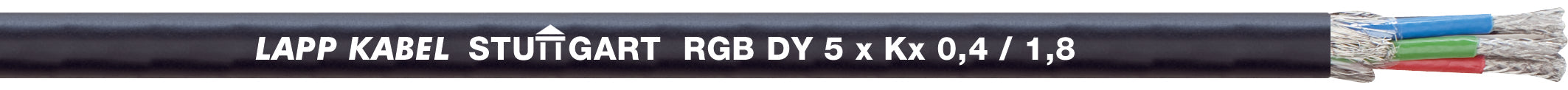 COAXIAL-CABLE RGB CY 3XKX0,4/1,8+3X0,25