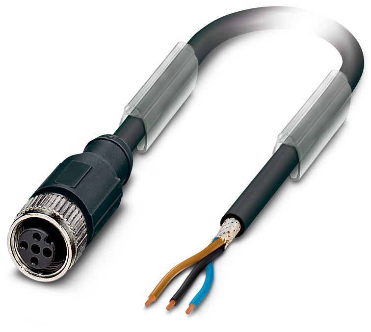 AB-C5-20,0PUR-M12FS-SH - Conector M12 fisa sau priza, un capat liber, ?i cablu ecranat