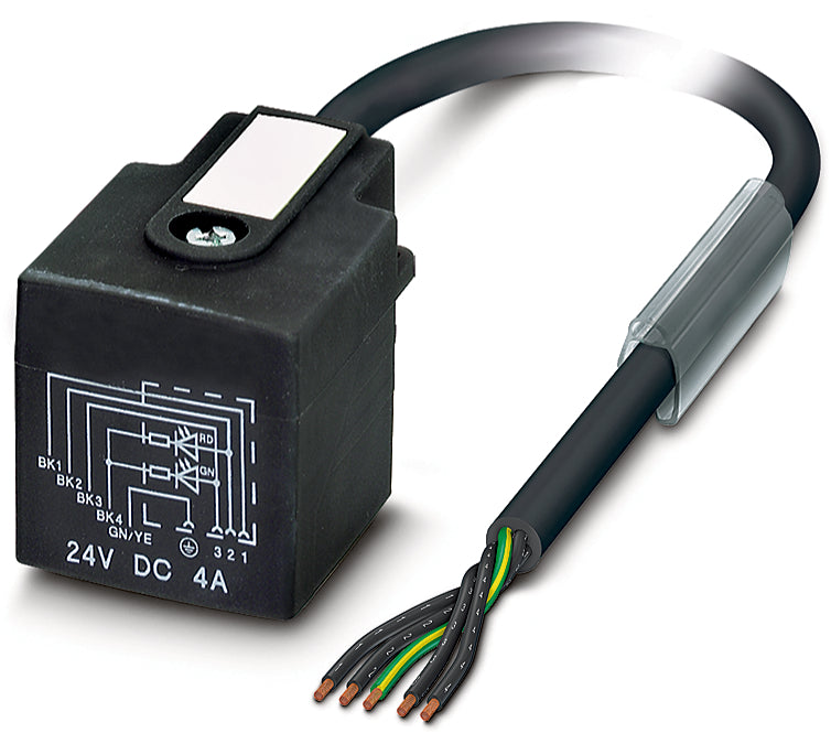 AB-C3-10,0PUR-A-1L-S - Conector de electroventil cu cablu cu capat liber