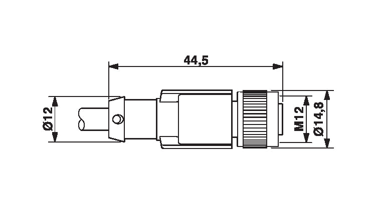 AB-C8-5,0PUR-M12FS-SH - Conector M12 fisa sau priza, un capat liber, ?i cablu ecranat