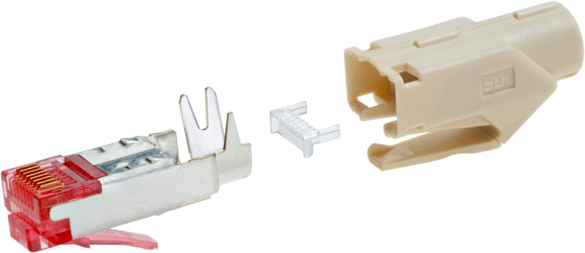 RJ 45 plug screned fawn Hirose (VE=50)